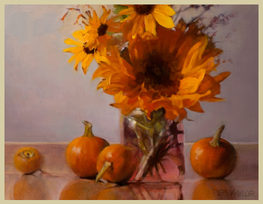 Sunflowers and Pumpkins